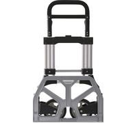 Diable de transport pliable aluminium ( 9000443025 ) hauteur 1220 mm longueur de la bavette 400 mm capacité de charge 200 kg