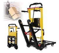 Diable électrique d'une capacité de 200 kg - Monte-escalier électrique avec rails en caoutchouc pour déplacer les meubles vers le haut et vers le bas des escaliers - Chariot d'escalier robuste