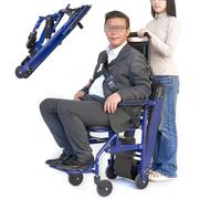 Diable éLectrique Fauteuil roulant à chenilles monte-escaliers pour personnes âgées fauteuil roulant pliable et portable moteur 250 W charge maximale 169 kg