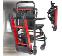 Diable éLectrique Fauteuil roulant à chenilles pour escaliers fauteuil roulant pour escaliers scooters de mobilité pliables léger monte-escaliers capacité de charge 165 kg