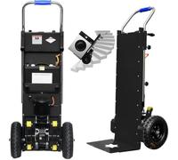 Diable électrique monte-escalier 1200W, charge 400kg pour électroménager | Moteur sans balais de 1200W, charge de 400kg et poignée télescopique pour déplacer meubles et électroménager.