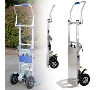 Diable électrique pliable sur roues - Capacité de charge de 200 kg - Idéal pour la maison, la logistique, l'entrepôt et le déplacement d'objets lourds