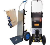 Diable électrique pour escalier - 1200 W - Pour monter et descendre les escaliers - Capacité de charge de 400 kg - Batterie au lithium