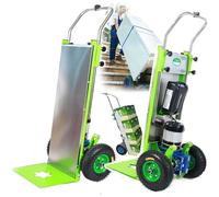 Diable électrique pour escalier - Capacité de charge de 400 kg - Batterie amovible - Outil léger et polyvalent