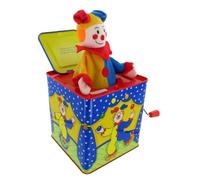 Diable en boîte - diable à ressort - Jack in the box - Jack-in-the-box avec bouffon dans boîte à musique à manivelle en métal