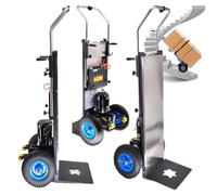 Diable monte-escalier électrique 1200 W, batterie amovible 48 V/36 Ah, moteur sans balais, pour entrepôt de meubles, charge de 400 kg.