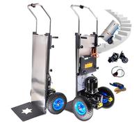 Diable Monte-Escalier éLectrique 1200 W - Charge Lourde 400 Kg, Chariot éLectrique Pour Escaliers, 48 V/36 Ah, Avec PoignéE TéLescopique, Moteur Sans Balais, Pour EntrepôT Logistique De Meubles
