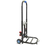 Diable pliable avec roues en caoutchouc anti-crevaison, chariot de jardin léger pour un transport facile, idéal pour le shopping et le déménagement d'articles