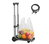 Diable Pliable,Capacité de 100 kg avec Roues Portatives pour Déplacement Roulant | Transporteur à Bagages à Hauteur Réglable,pour Courses Voyage Aéroport Garage Transport de Marchandises