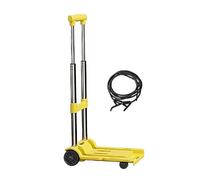 Diable pliable - Chariot de charge robuste de 100 kg, hauteur dépliée de 78,7 cm, déménageur portable, compact en et polypropylène avec sangle - pour les courses, les courses, les voyages