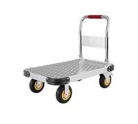 Diable pliable - Chariot plate-forme en acier pour transport lourd - Chariot portable léger pour usage domestique - Design Cact pour un transport facile