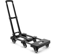 Diable Pliable, Chariot Robuste de 600 LB, à Bagages poignée réglable, Utilitaire