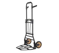 Diable pliable en acier 150kg - Plateforme aluminium - Poignées rabattables en plastique