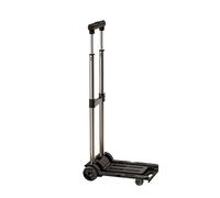 Diable pliable en aluminium léger avec 4 roues pour un transport et un rangement faciles en voyage et en déménagement