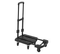 Diable pliable et chariot robuste - Capacité de 440 lb avec roues rotatives à 360 degrés, base de chargement extensible et poignée télescopique en acier pour une utilisation en