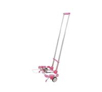 Diable Pliable et Robuste for Courses, Transport déménagement pour Entrepôt, Jardin, Maison, Déménagements(Pink 98cmx31cmx22cm)