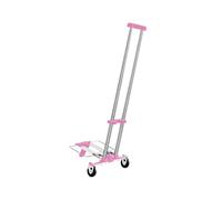 Diable Pliable et Robuste for Courses, Transport déménagement pour Entrepôt, Jardin, Maison, Déménagements(Pink 97cmx28cmx23cm)