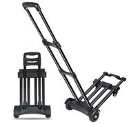 Diable pliable léger avec 4 roues rotatives Chariot portable pour faciliter les voyages, le shopping, le bureau, les déménagements et le levage lourd. Design compact pour plus de commodité