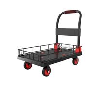 Diable pliable - Mini chariot de rangement portable pour usage domestique - Capacité de charge de 400 kg - Idéal pour déplacer des véhicules et un transport facile