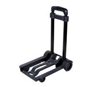Diable Pliable Noir Petit Chariot léger Portable télescopique Sac à Dos Bagages Voyage déménagement Shopping pour Entrepôt, Jardin, Maison, Déménagements(Black 02)