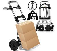 Diable Pliable, Portable amélioré, 150 kg, Robuste, Robuste, léger, Chariot à Bagages Pliable pour Voyage, déménagement, Shopping, Bureau