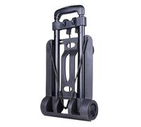 Diable pliable portable - Chariot compact à 2 roues pour un voyage facile, chariot léger pour déménagement et transport de sacs, idéal pour les voyages et le shopping