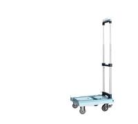 Diable pliable pour charges lourdes - Chariot à 4 roues - Chariot de déménagement compact pour transport de marchandises - Bleu - Idéal pour la logistique express et la maniabilité facile