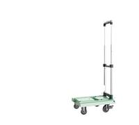 Diable pliable pour charges lourdes - Chariot compact à 4 roues pour un transport facile - Couleur verte - Idéal pour la logistique express et le déménagement de marchandises