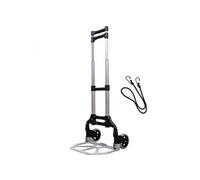 Diable pliable pour déménagement et transport, charge 80 kg - Aluminium - Noir -