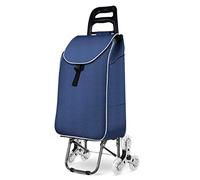 Diable pliable pour escaliers - Chariot de courses mobile - Chariot léger pour un transport facile - Remorque lourde - Idéal pour les courses et les voyages