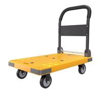 Diable pliable robuste avec roues pivotantes, chariot portable pour déménagements de bureau, design compact, idéal pour les charges lourdes et un transport facile