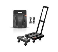 Diable pliable robuste - Capacité de 226,8 kg pour voyage, déménagement, shopping et utilisation au bureau - Design compact et portable