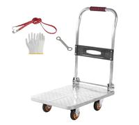 Diable Pliant Chariot à Main Pliant Robuste Chariot à Main 150kg Capacité De Charge Sac Brouette Chariot à Plat sur Roues(Size:60x40cm)