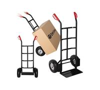 Diable rigide avec châssis en acier noir