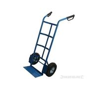 Diable - SILVERLINE - Forte capacité - Pliant - Acier - Roues pneumatiques tout terrain