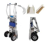 Diables électriques pour monter les escaliers, chariot pliable et robuste pour déplacer des meubles lourds, charge maximale de 440 lb, batterie amovible, 10 à 60 pas/min, moteur sans balais