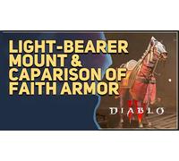 Diablo 4 Light Bearer Mount and Caparison of Faith Mount Armor Bundle (PC)