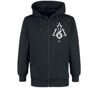 Diablo 4 - Symbole Sorcerer Homme Sweat-Shirt zippé à Capuche Noir Regular/Coupe Standard