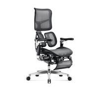 Diablo Brave V-Kinetic Chaise de Bureau Ergonomique Fauteuil de Direction Repose-Pieds Accoudoirs 5D Soutien Lombaire Assise réglable Supporte jusqu'à 120 kg Noir
