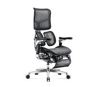 Diablo Brave V-Kinetic Fauteuil de Bureau Ergonomique Repose-Pieds Noir | Fauteuil de direction avec accoudoirs 5D, soutien lombaire, assise réglable, repose-pieds et charge maximale 120 kg.