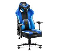 Diablo Chaise de Gaming en Tissu X-Player 2.0 - Assise Large - Chaise de Jeu avec accoudoirs 3D - Coussin Lombaire - Fonction Bascule - Chaise de Bureau 160 kg - Chaise de Jeu Ergonomique - King (XL)