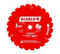 Diablo D0724A Lame de scie à encadrement ATB 24 dents 19,5 mm avec mandrin diamant 1,5 cm et mandrin à frapper comme sur l'image, 19,8 cm