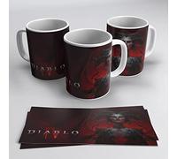 DIABLO IV Tasse du jeu avec motif Diablo IV Inarius Angel. Tasse Diablo. Céramique 355 ml