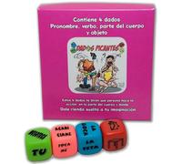 Diablo picante - jeu de 4 dés de pronom, verbe, partie du corps et lieu