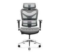 Diablo V-Commander Office Ergonomic Chair Executive Chair 3D Armrest Lumbar Support Adjustable Headrest and Seat Mesh Black-Grey