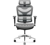 Diablo V-Commander Office Ergonomic Chair Executive Chair 3D Armrest Lumbar Support Adjustable Headrest and Seat Mesh Black-Grey
