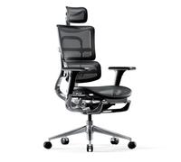 Diablo V-Master Chaise de Bureau Ergonomique Accoudoirs 3D Dossier Réglable Appuie-tête Repose-Pieds Tissu Résille