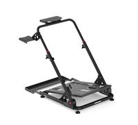 Diablo X-Drive Mini Support de volant pour simulation de course, compatible avec la plupart des modèles, support de levier de vitesses réglable en hauteur et en inclinaison, pliable, noir, compact