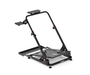 Diablo X-Drive Mini Support de volant pour simulation de course, compatible avec la plupart des modèles, support de levier de vitesses réglable en hauteur et en inclinaison, pliable, noir, compact