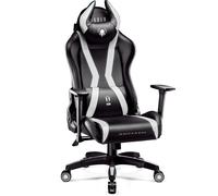 Diablo X-Horn Gaming Chair Office Chair 3D Armrests Ergonomic Design Neck/Lumbar Cushion Imitation Leather Rocking Function King Size Black and White